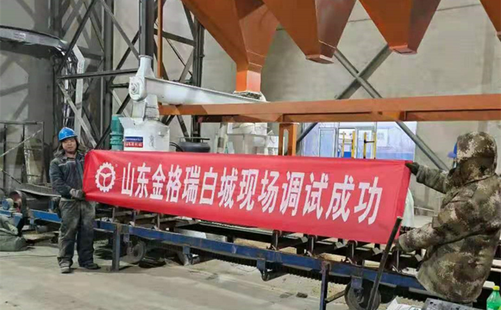 白城锯末颗粒机调试成功